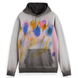 SCOTCH AND SODA Irregular Dye Hoodie Size M
